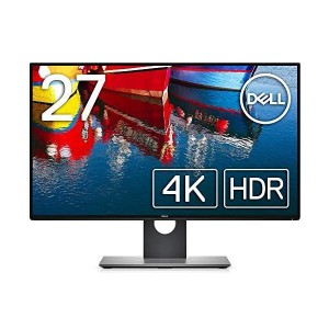 (中古品)Dell モニター 27インチ 超広視野角&フレームレス/4K/IPS 非光沢/HDR10対応/DP,mDPx2,HDMI/高さ調整 回転/