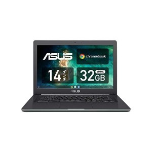 (中古品)Chromebook クロームブック ASUS ノートパソコン 14.0型WXGA液晶 英語キーボード C403NA ブラック グーグル G