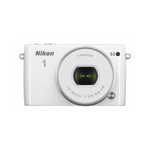 (中古品)Nikon ミラーレス一眼 Nikon1 S2 標準パワーズームレンズキット ホワイト S2PLKWH