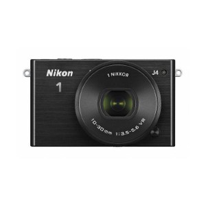 (中古品)Nikon ミラーレス一眼 Nikon1 J4 標準パワーズームレンズキット ブラック J4HPLKBK