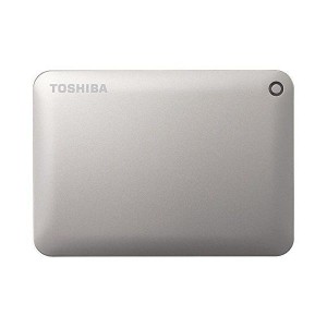 (中古品)東芝 USB3.0接続 外付けハードディスク 500GB（サテンゴールド）TOSHIBA ポータブルハードディスク CANVIO CONNE