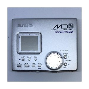 (中古品)AIWA ポータブルMDプレーヤー AM-F7 シルバー