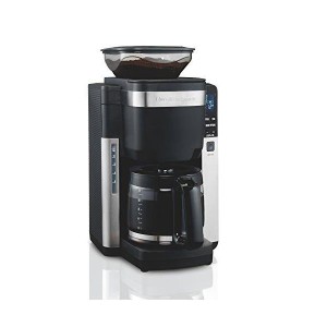 (中古品)Hamilton Beach 45400 12カップ プログラム可能 コーヒーメーカー 自動挽き プレグラウンドコーヒー用 ブラック