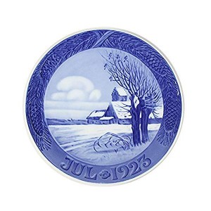 (中古品)ロイヤルコペンハーゲン Royal Copenhagen イヤープレート 1923年 「教会のある雪景色」 並行輸入品