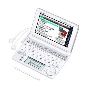 (中古品)CASIO Ex-word 電子辞書 XD-A6500WE ホワイト 辞書総合モデル ツインタッチパネル 音声対応 100コンテンツ 日本文