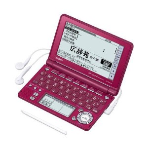 (中古品)CASIO Ex-word 電子辞書 XD-SF6300RD レッド 音声対応 110コンテンツ 多辞書総合モデル クイックパレット付き5.