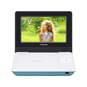 (中古品)東芝 7型ポータブルDVDプレーヤーグリーンCPRM対応TOSHIBA REGZA レグザポータブルプレーヤー SD-P710SG