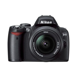 (中古品)Nikon デジタル一眼レフカメラ D40 レンズキット ブラック D40BLK