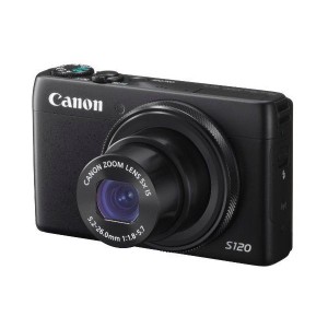 (中古品)Canon デジタルカメラ PowerShot S120(ブラック) F値1.8 広角24mm 光学5倍ズーム PSS120(BK)