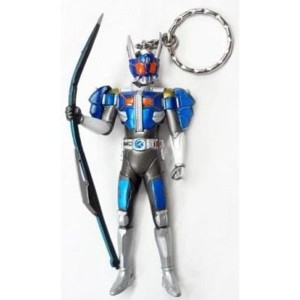 (中古品)仮面ライダー電王 ビックフィギュアキーホルダー 仮面ライダー電王 ロッドフォーム(メタリックカラー) 単品 プライズ