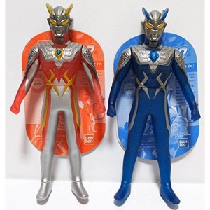 (中古品)ウルトラヒーロー500 SP スペシャル限定 ウルトラマンゼロ ストロングコロナゼロ ルナミラクルゼロ ソフビ ライブサイン バンダ