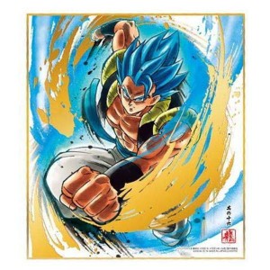 (中古品)ドラゴンボール 色紙ART7 16.超サイヤ人ゴッド超サイヤ人 ゴジータ金色箔押し(単品)