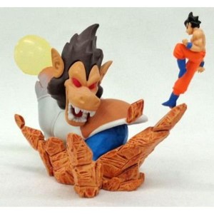 (中古品)HG ドラゴンボールZ イマジネイションフィギュア5 脅威の戦闘民族(大猿ベジータVS悟空) 単品 フィギュア ガチャ ガチャガチャ ガ