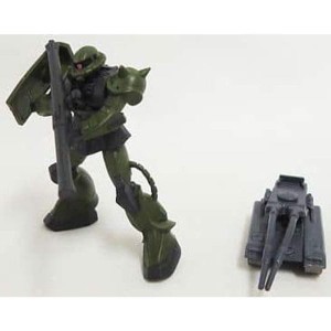 (中古品)機動戦士ガンダム GSIGHT ジーサイト ジオン攻防戦 MS-06J ザクIIストラクチャー(61式戦車)付き 単品