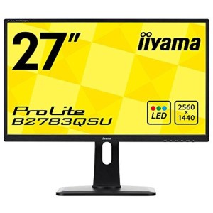 (中古品)iiyama モニター ディスプレイ B2783QSU-B1 (27インチ/WQHD/TN/DisplayPort,HDMI,DVI-D/昇