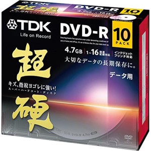 (中古品)TDK データ用DVD-R 16倍速対応 ホワイトワイドプリンタブル キズや指紋ヨゴレに強いスーパーハードコート・ディスク 「超硬」シ