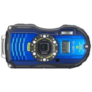 (中古品)RICOH 防水デジタルカメラ RICOH WG-4GPS ブルー 防水14m耐ショック2.0m耐寒-10度 RICOH WG-4GPSBL