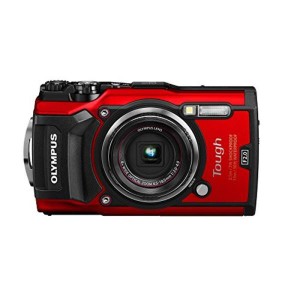 (中古品)OLYMPUS デジタルカメラ Tough TG-5 レッド 1200万画素CMOS F2.0 15m 防水 100kgf耐荷重 GPS+電