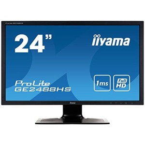 (中古品)iiyama ゲーミングディスプレイ GE2488HS-B1 24型(1ms/1920x1080/DVI-Dx1/HDMIx1/D-subx