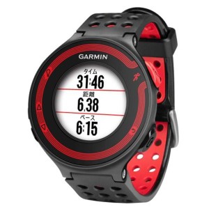 (中古品)GARMIN(ガーミン) ランニングウォッチ 時計 GPS ForeAthlete 220J ブラック/レッド Bluetooth対応 日本