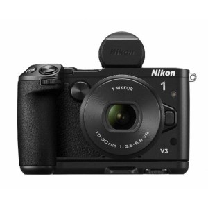 (中古品)Nikon ミラーレス一眼Nikon 1 V3 プレミアムキット ブラック