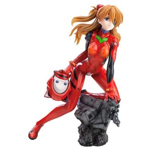 (中古品)ヱヴァンゲリヲン新劇場版 式波・アスカ・ラングレー:Q ~プラグスーツver.~:RE 1/6スケール PVC製 塗装済み完成品フィギュア