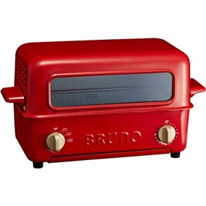 (中古品)BRUNO ブルーノ トースター グリル 2枚焼き 魚焼き レッド 赤 red BOE033-RD