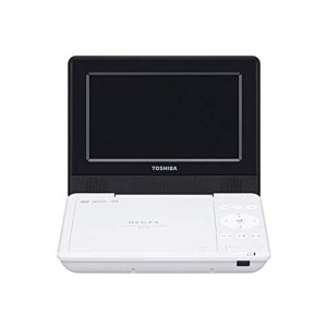 (中古品)東芝 7型ポータブルDVDプレーヤーホワイトCPRM対応TOSHIBA REGZA レグザポータブルプレーヤー SD-P710SW