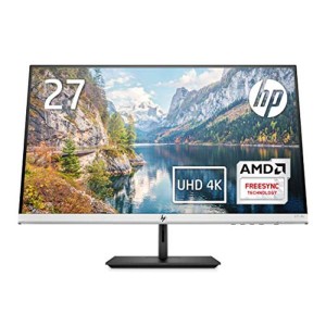 (中古品)HP モニター 27インチ 4K ディスプレイ 解像度3840x2160 非光沢 IPSパネル 超薄型 省スペース HP 27f 4K （型