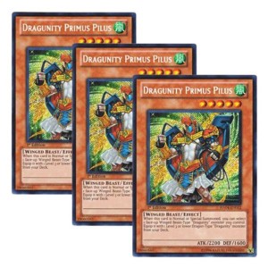 (中古品)3枚セット 遊戯王 英語版 HA04-EN012 Dragunity Primus Pilus ドラグニティ?プリムス・ピルス (シークレ