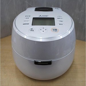 (中古品)三菱電機 IHジャー炊飯器 本炭釜 KAMADO 5.5合炊き プレミアムホワイト NJ-AW106-W