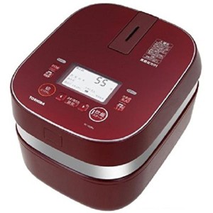 (中古品)東芝 真空IHジャー炊飯器（5.5合炊き） グランレッドTOSHIBA 備長炭かまど本羽釜（真空IH保温釜） RC-10ZPH-R