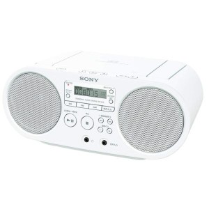 (中古品)ソニー CDラジオ ZS-S40 : FM/AM/ワイドFM対応 ホワイト ZS-S40 W