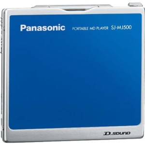 (中古品)パナソニック ポータブルMDプレーヤー ブルー SJ-MJ500-A