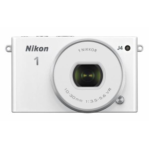 (中古品)Nikon ミラーレス一眼 Nikon1 J4 標準パワーズームレンズキット ホワイト J4HPLKWH