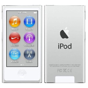 (中古品)ミュージックプレーヤー iPod Nano 第7世代 16GB シルバー プレーンホワイトボックス入り