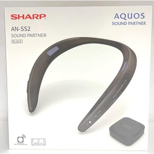 (中古品)シャープ Bluetooth送信機同梱 テレビ用ワイヤレススピーカー（ブラック）生活防水（IPX4相当）対応AQUOSサウンドパートナー A