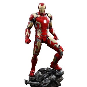 (中古品)クオーター・スケール アベンジャーズ/エイジ・オブ・ウルトロン アイアンマン・マーク43 1/4スケール プラスチック製 塗装済み