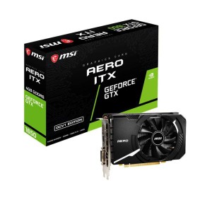 (中古品)MSI GeForce GTX 1650 D6 AERO ITX OCV1 グラフィックスボード VD7338