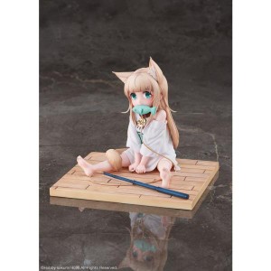 (中古品)うちのねこが女の子でかわいい きなこ お座りおさかなver. 1/6 完成品フィギュア