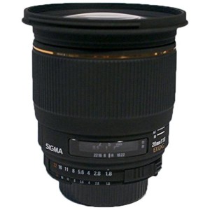 (中古品)SIGMA 単焦点広角レンズ 20mm F1.8 EX DG ASPHERICAL RF ニコン用 フルサイズ対応