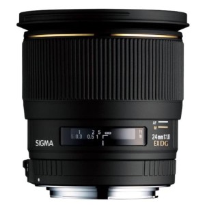 (中古品)SIGMA 単焦点広角レンズ 24mm F1.8 EX DG ASPHERICAL MACRO キヤノン用 フルサイズ対応