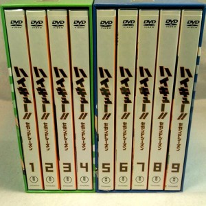 (中古品)ＢＯＸ付 DVD ハイキュー セカンドシーズン 初回生産限定版 全9巻セット