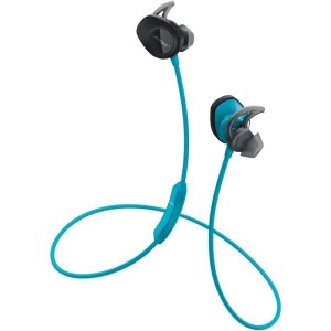 (中古品)Bose SoundSport wireless headphones ワイヤレスイヤホン Bluetooth 接続 マイク付 アクア 防滴