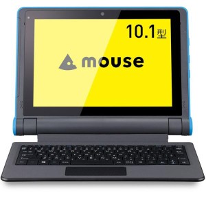 (中古品)mouse E10 スタディパソコン 10.1型タブレットPC 2in1(落下耐性/防塵/防滴/Win10 Pro/Celeron N400