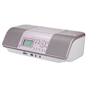 (中古品)ケンウッド CLX-30 CDプレーヤー/パーソナルオーディオシステム CD/SD/USB ピンク CLX-30-P