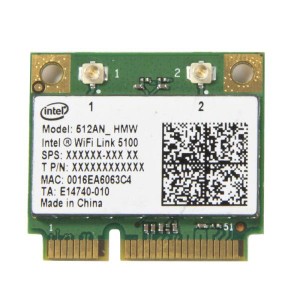 (中古品)Intel Wifi 5100 ハーフサイズ MiniPCI-e 512AN_HMW 300mカード