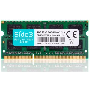 (中古品)Side3 ノートPC用メモリ PC3-10600(DDR3-1333) サムスンメモリ搭載 (4GB x 1)