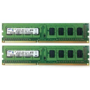 (中古品)DDR3 PC3-10600U 2GB*2=4GB デスクトップ用メモリ SAMSUNG