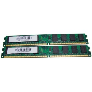 (中古品)PC2-5300 DDR2-667 2GB*2本=4GB デスクトップ用DDR2メモリ WINTEN
